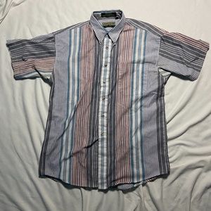 STRIPPED BUTTON UP SHIRT